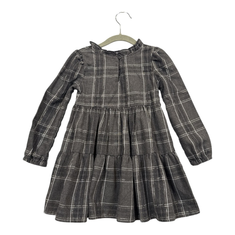 Cat & Jack Toddler Girls' Plaid Long Sleeve Dress,‎ Size 3T - Picture 3 of 4
